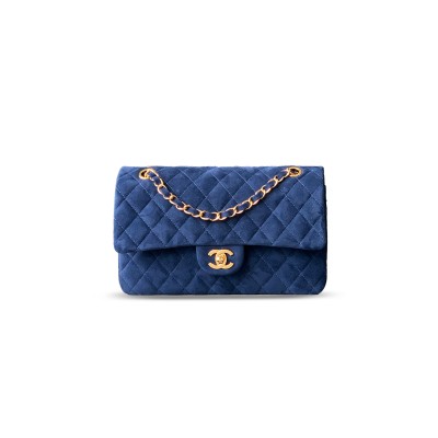 CHANEL SUEDE MEDIUM DOUBLE FLAP SHOULDER BAG 306490 (25*16*8cm)